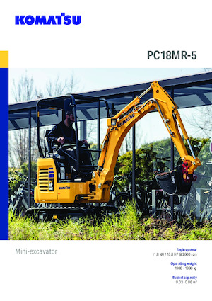 Minikoparki Komatsu PC18MR-5
