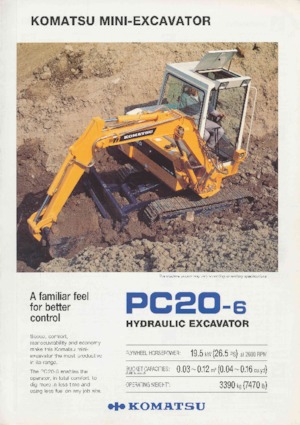 Minikoparki Komatsu PC20-6