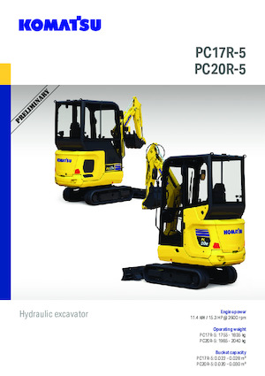 Minikoparki Komatsu PC20R-5