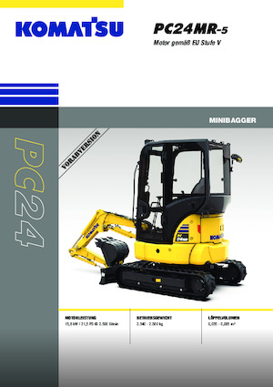 Minikoparki Komatsu PC24MR-5