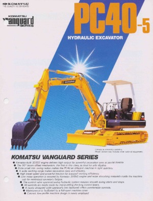 Minikoparki Komatsu PC40-5