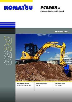 Minikoparki Komatsu PC58MR-5E0