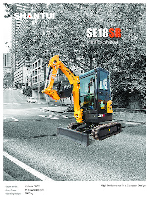 Minikoparki Shantui SE18SR