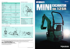 Minikoparki Kobelco SK 12 SR 3