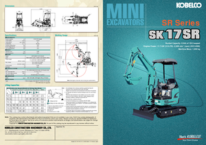 Minikoparki Kobelco SK 17 SR 3