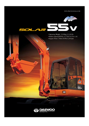 Minikoparki Doosan Solar 55 V plus