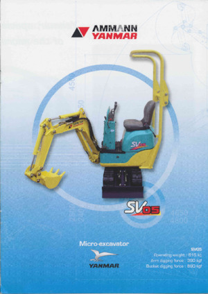 Minikoparki Yanmar SV 05