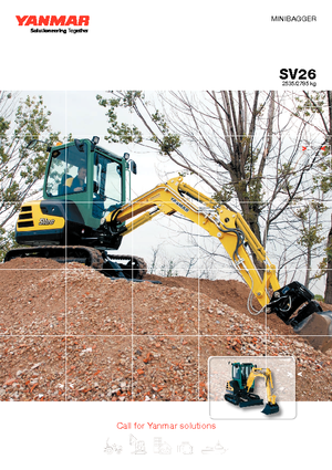 Minikoparki Yanmar SV 26 CR