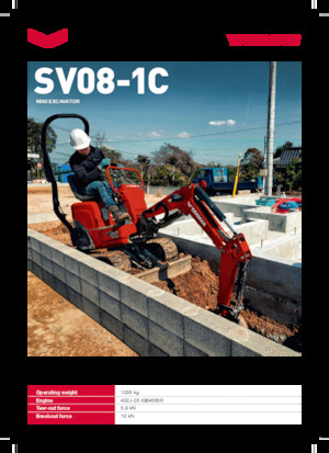 Minikoparki Yanmar SV08-1C