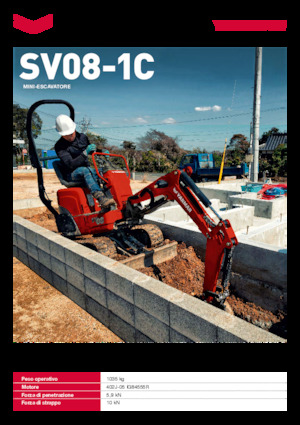 Minikoparki Yanmar SV08-1C