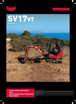 Minikoparki Yanmar SV17VT