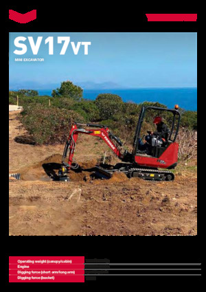 Minikoparki Yanmar SV17VT