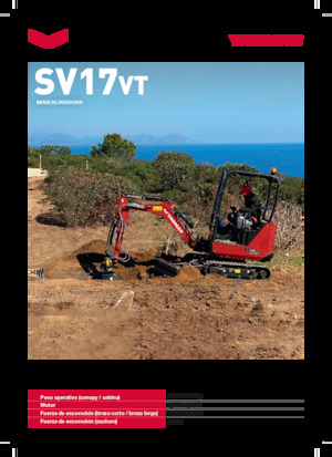 Minikoparki Yanmar SV17VT