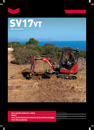 Minikoparki Yanmar SV17VT