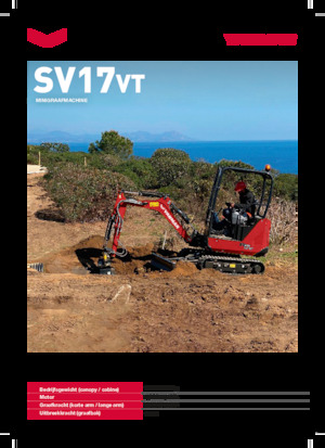 Minikoparki Yanmar SV17VT