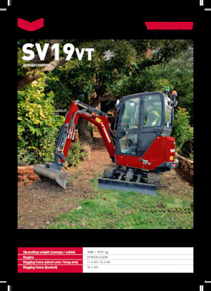 Minikoparki Yanmar SV19VT