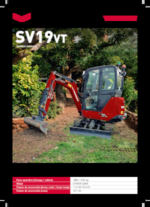 Minikoparki Yanmar SV19VT