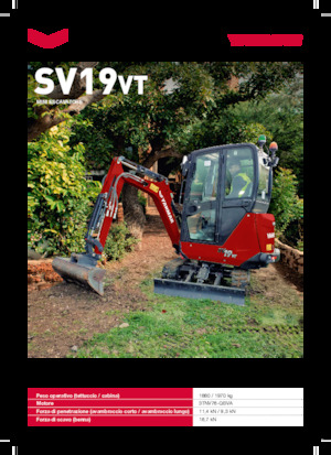 Minikoparki Yanmar SV19VT