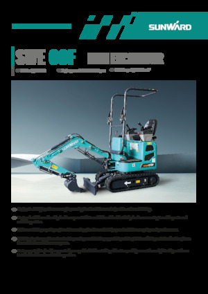 Minikoparki Sunward SWE08F