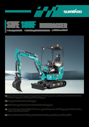Minikoparki Sunward SWE18UF 