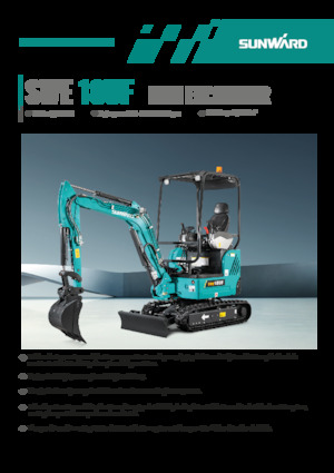 Minikoparki Sunward SWE18UF 