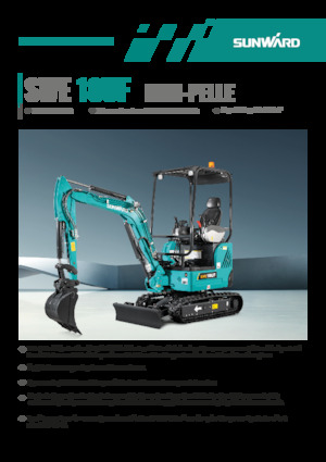 Minikoparki Sunward SWE18UF 