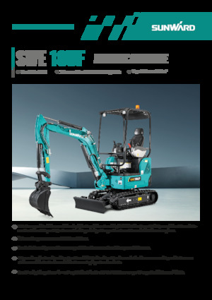 Minikoparki Sunward SWE18UF 