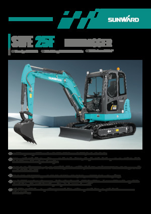 Minikoparki Sunward SWE25F