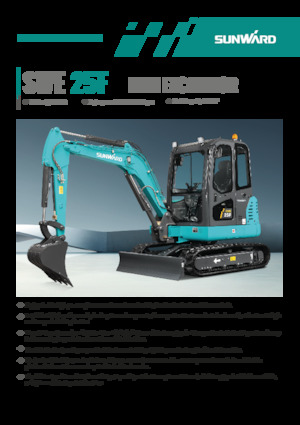 Minikoparki Sunward SWE25F