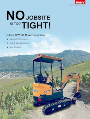 Minikoparki Sany SY16C