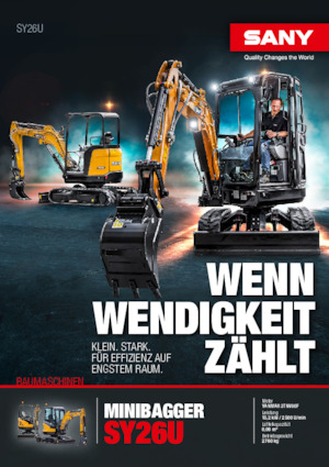 Minikoparki Sany SY26U