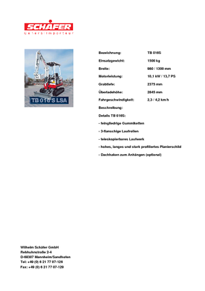 Minikoparki Takeuchi TB 016 S