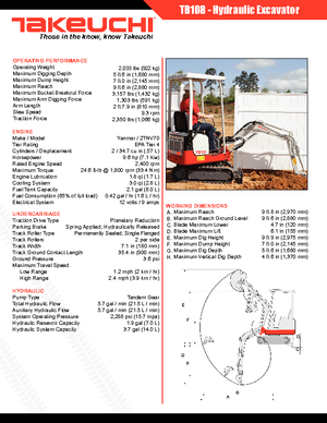 Minikoparki Takeuchi TB 108
