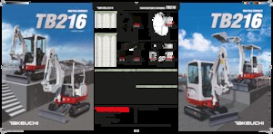 Minikoparki Takeuchi TB 216 A