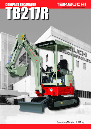 Minikoparki Takeuchi TB 217 R