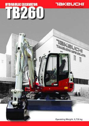 Minikoparki Takeuchi TB 260