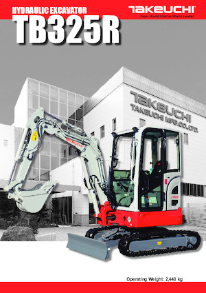 Minikoparki Takeuchi TB 325 R