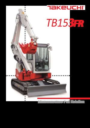 Minikoparki Takeuchi TB 153 FR