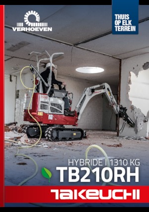 Minikoparki Takeuchi TB 210 Hybrid