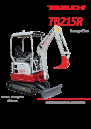 Minikoparki Takeuchi TB 215 R