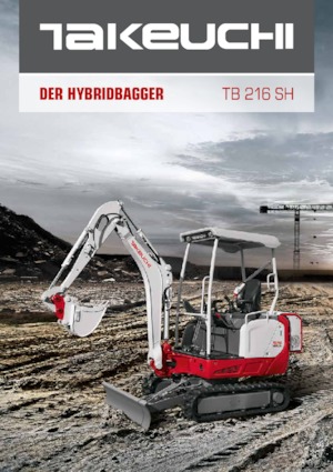 Minikoparki Takeuchi TB 216 Hybrid
