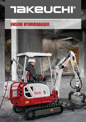 Minikoparki Takeuchi TB228 Hybrid