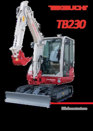 Minikoparki Takeuchi TB 230