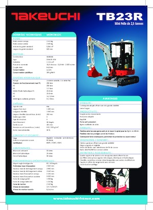 Minikoparki Takeuchi TB 23 R