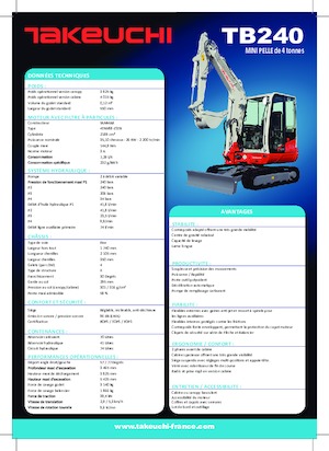 Minikoparki Takeuchi TB 240