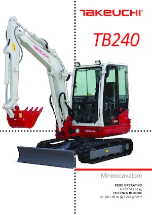 Minikoparki Takeuchi TB 240