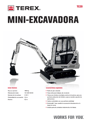 Minikoparki Terex TC 20
