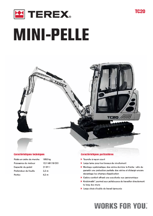 Minikoparki Terex TC 20