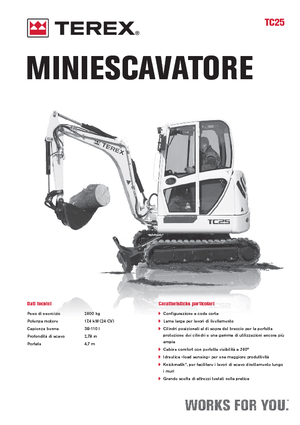Minikoparki Terex TC 25