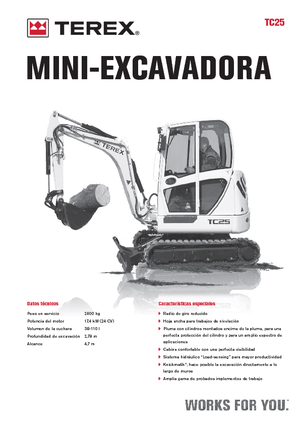 Minikoparki Terex TC 25